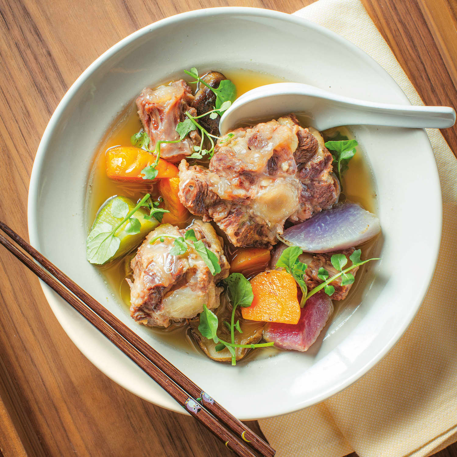 Oxtail soup in a sales can