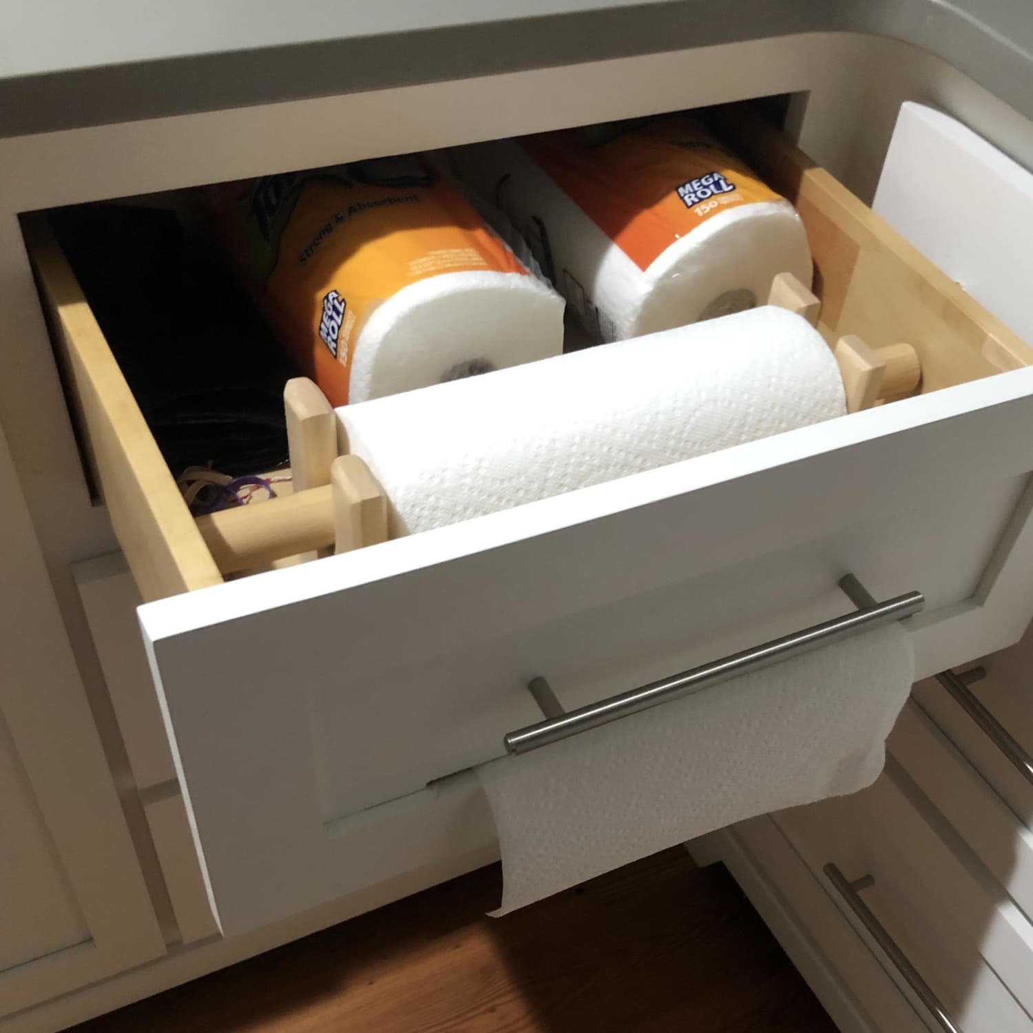Paper towel on sale holder drawer