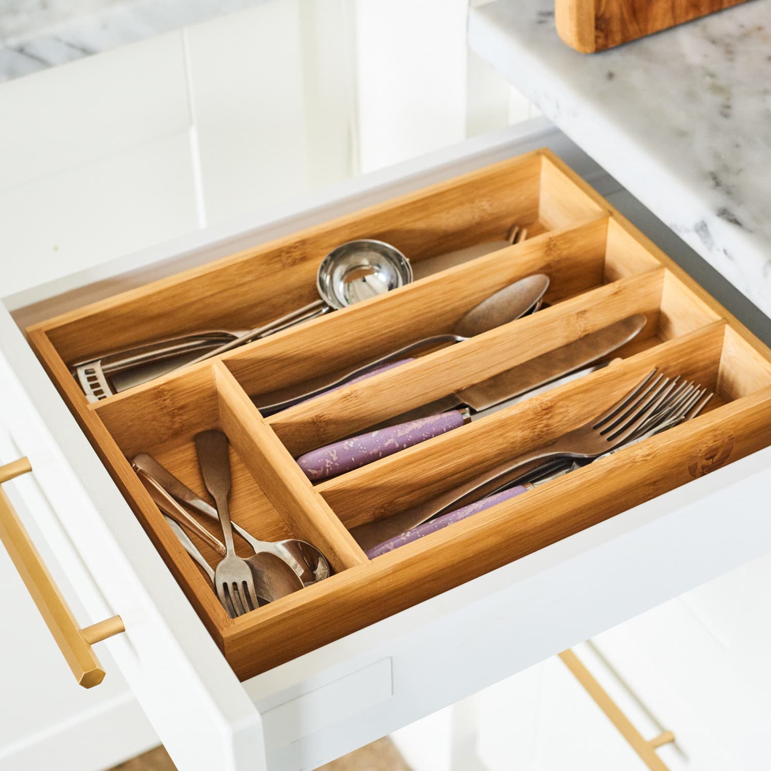 【SALE／68OFF】 Bamboo Silverware Tray for Drawer, Expandable Utensils