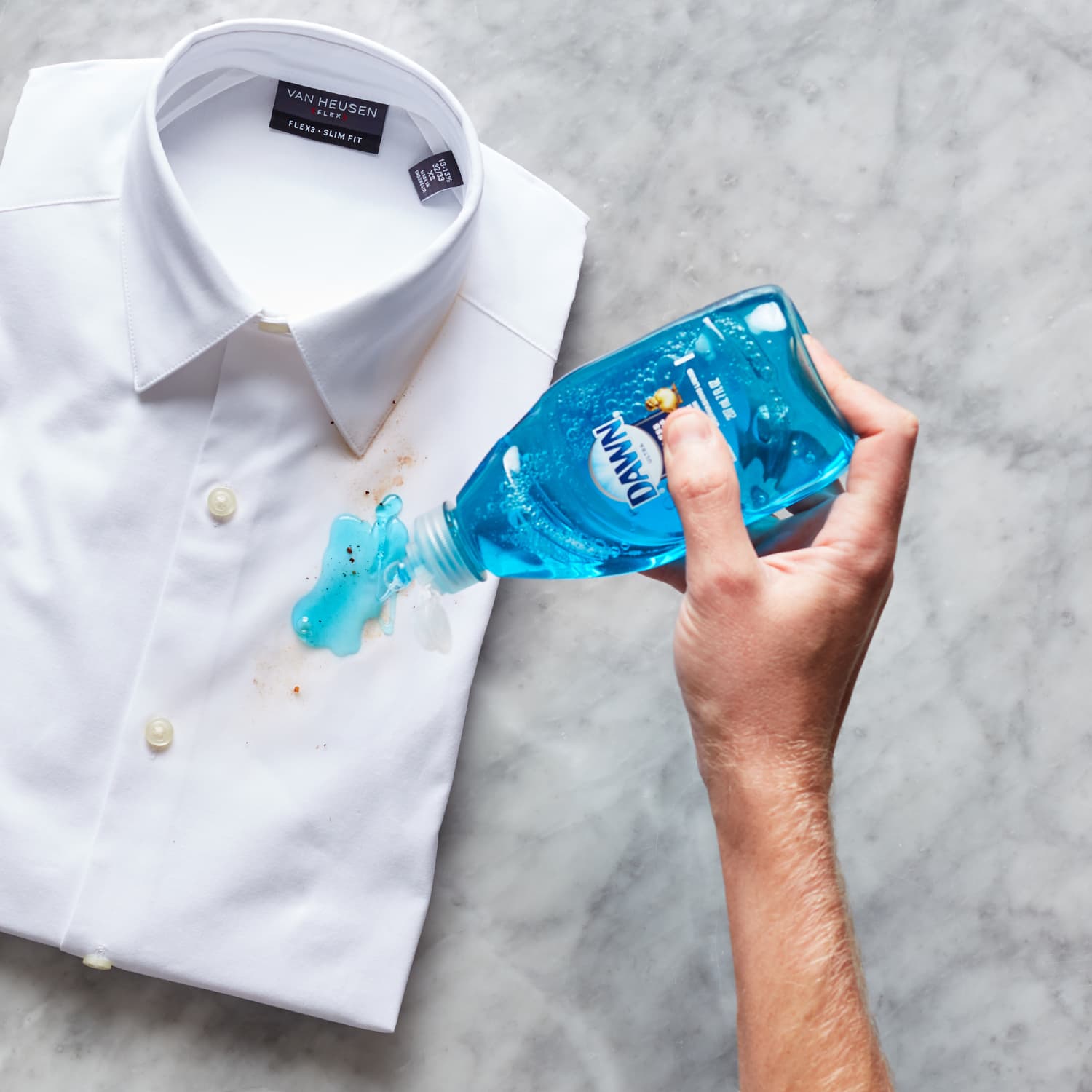 Laundry soap outlet stains