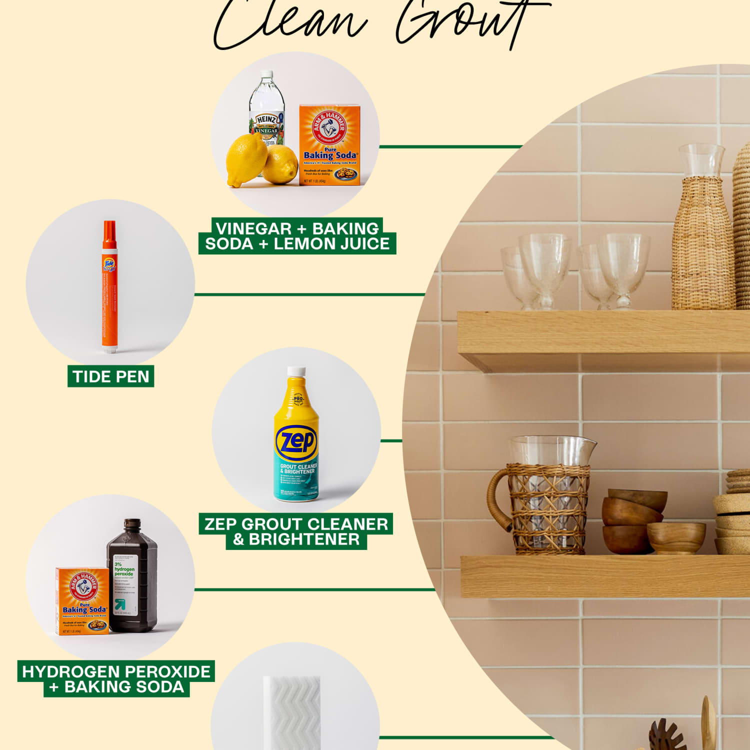 Hydrogen peroxide grout deals cleaner