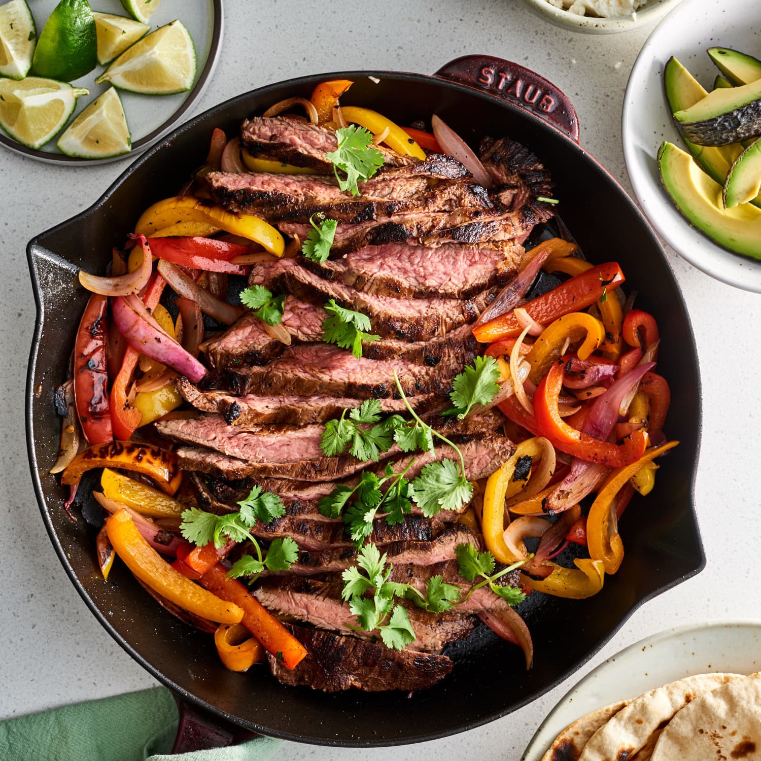 Restaurant Style Sizzling Steak Fajitas
