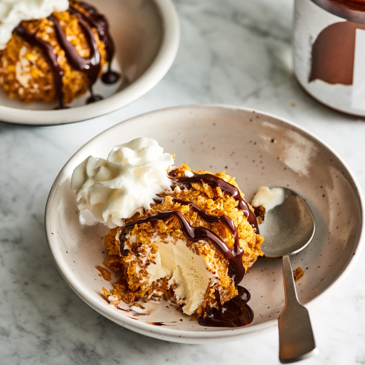 Making fried 2025 ice cream