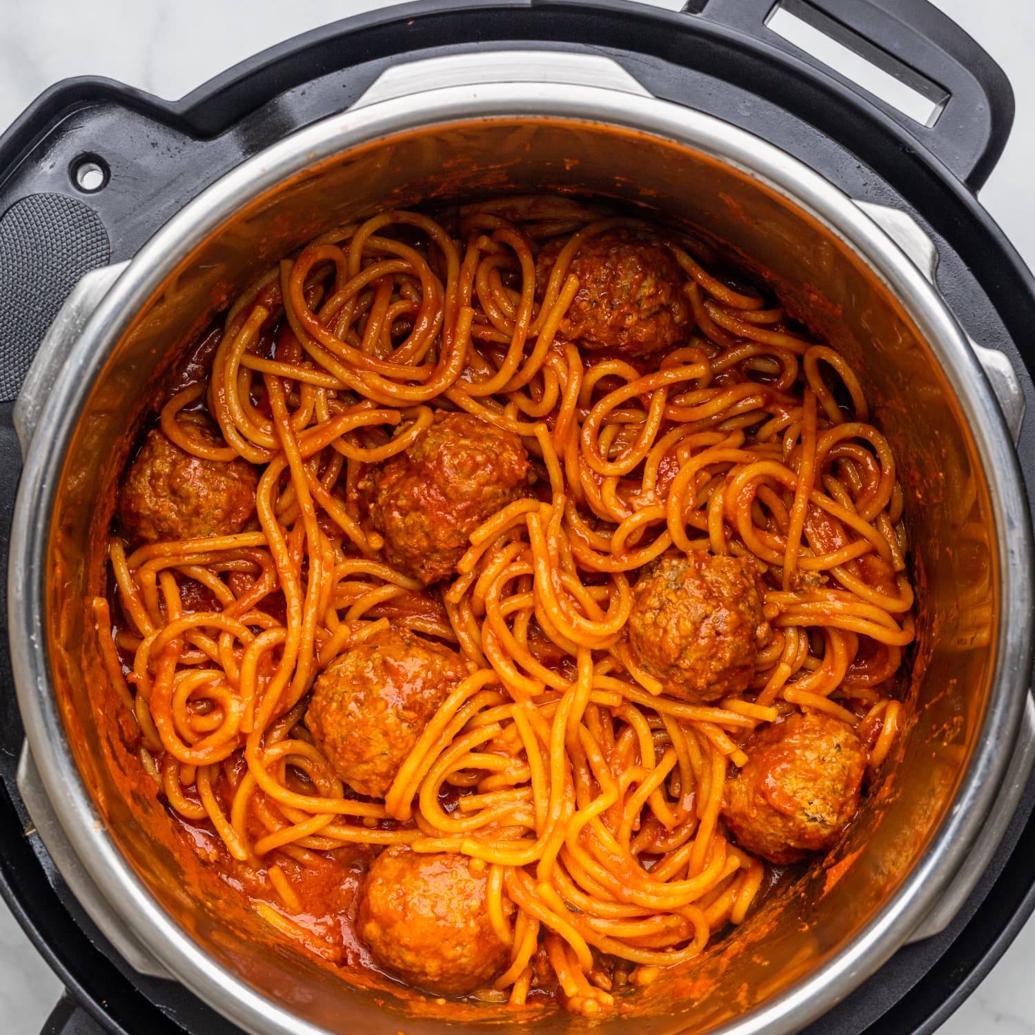 Spaghetti meatballs pressure hotsell cooker