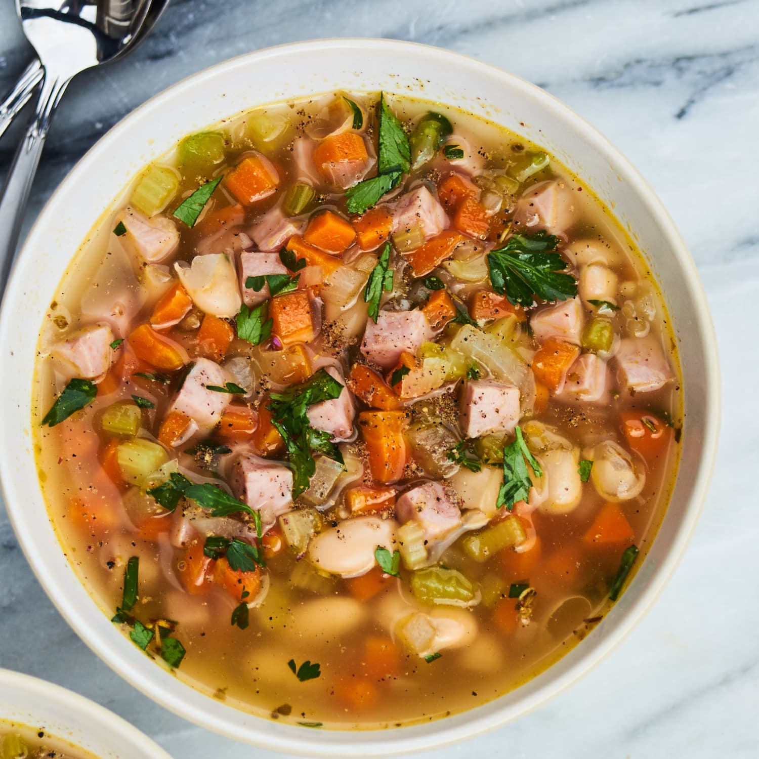 Ham and vegetable clearance soup