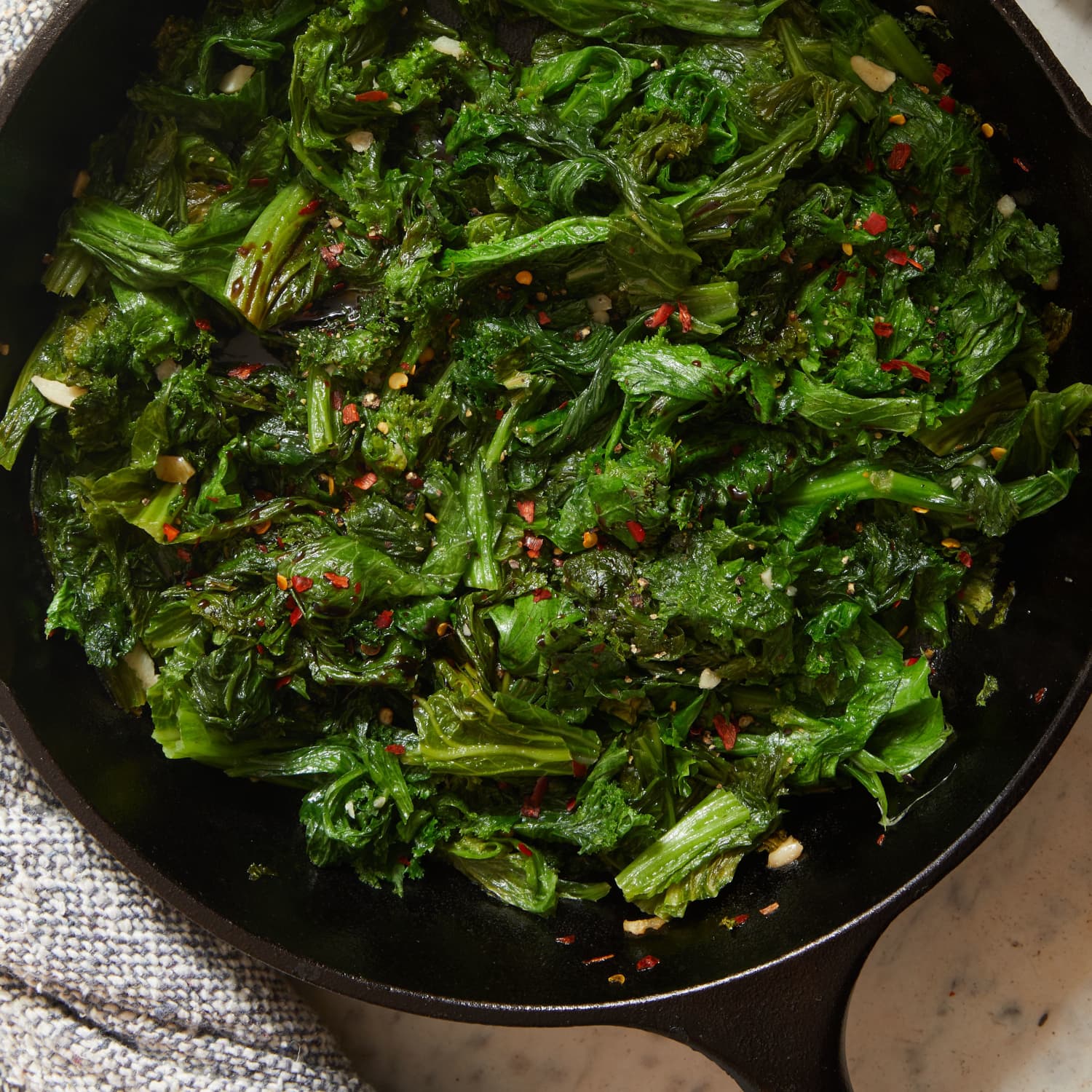 Saut ed Mustard Greens