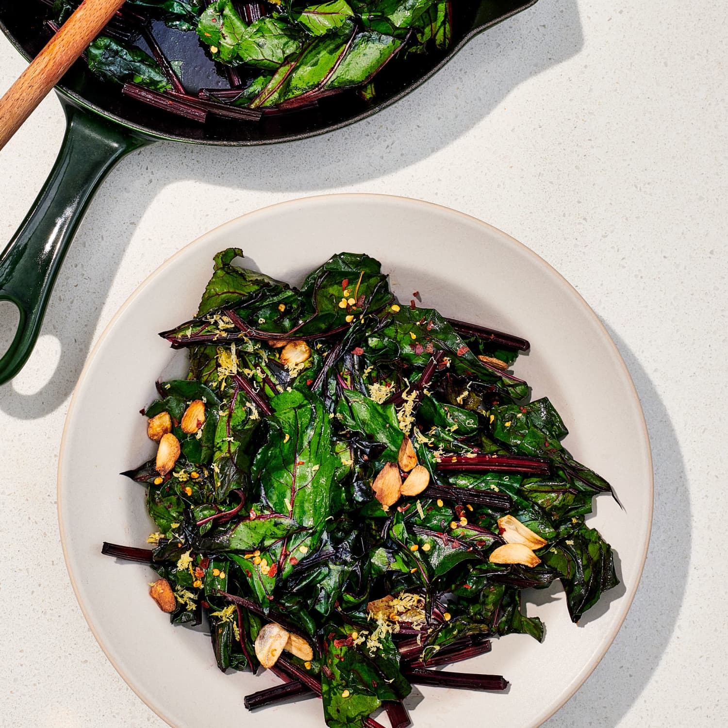 Saut ed Beet Greens