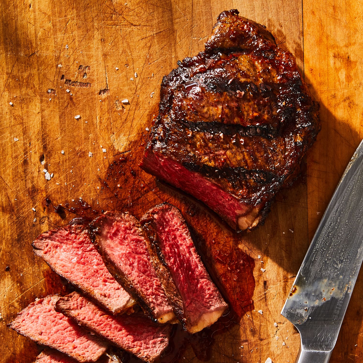 Dry shop rubbed steak