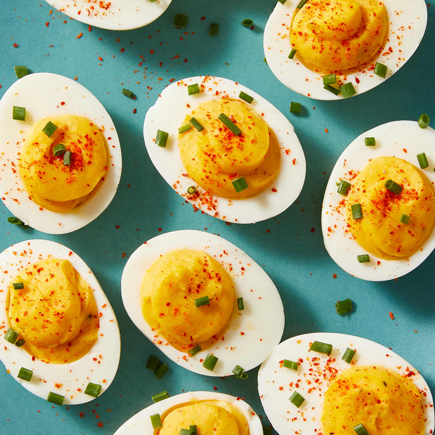 Togarashi Deviled Eggs