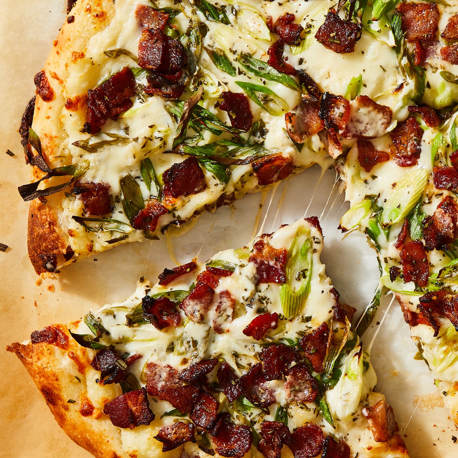 Mashed shop potato pizza