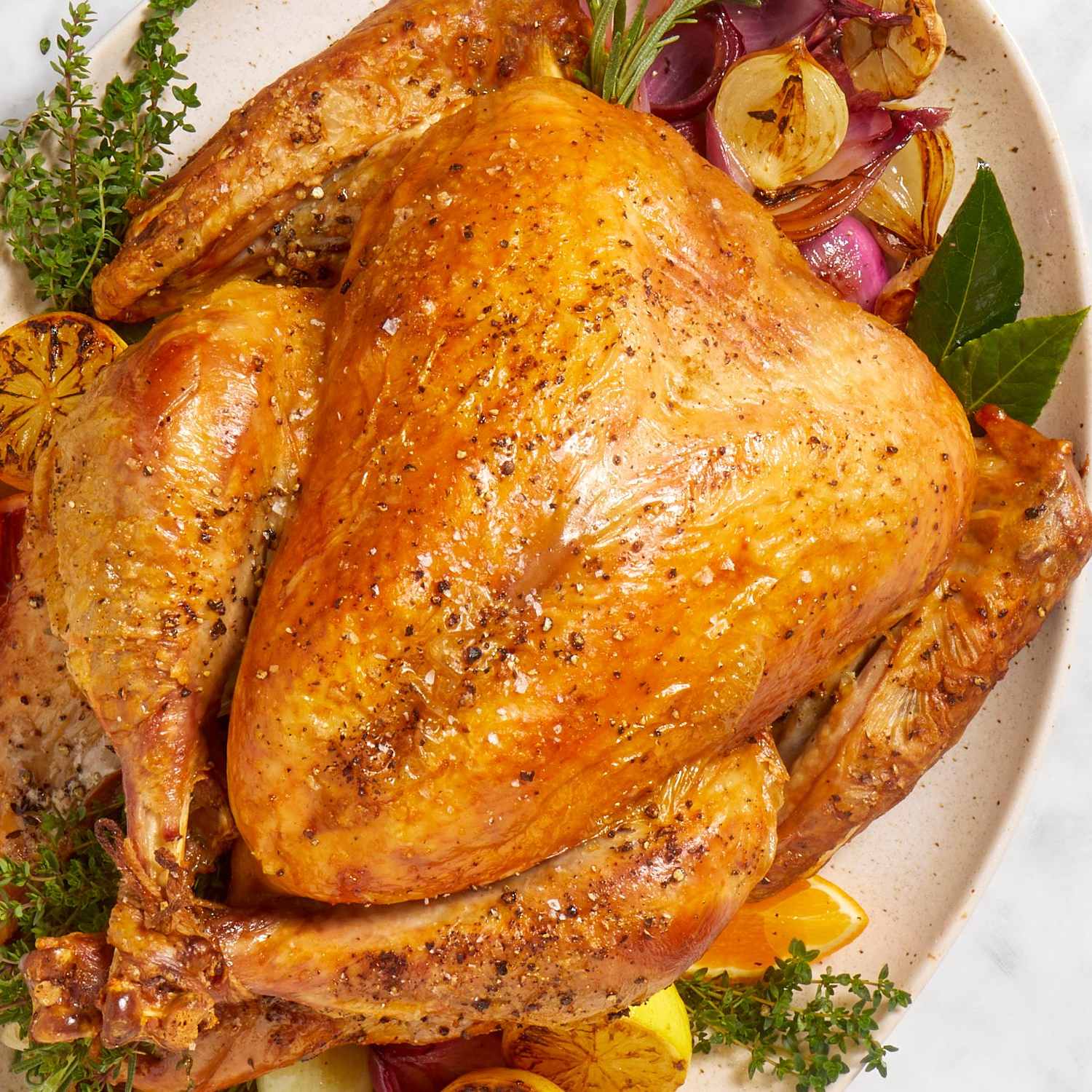 Dry rub turkey brine top