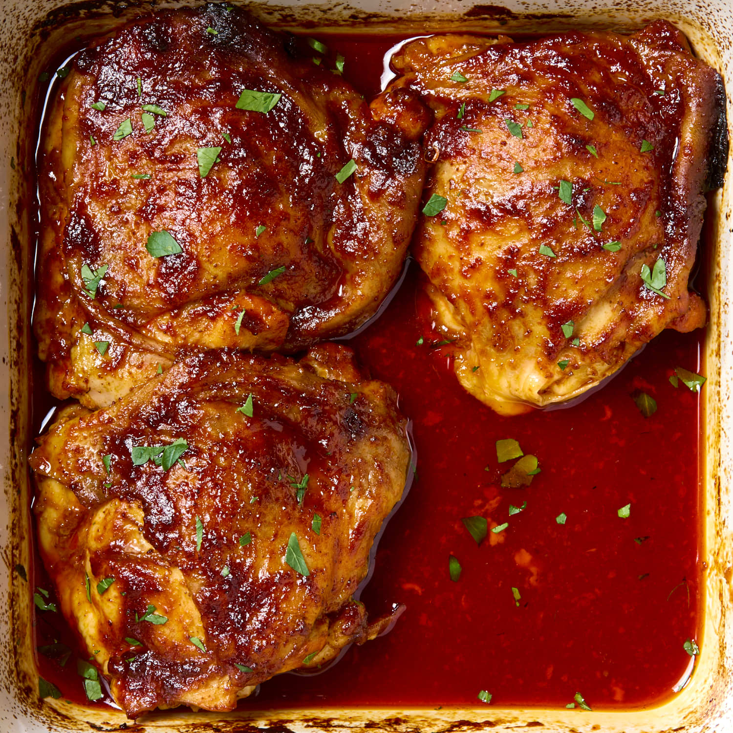 4 Ingredient Harissa Orange Chicken Thighs