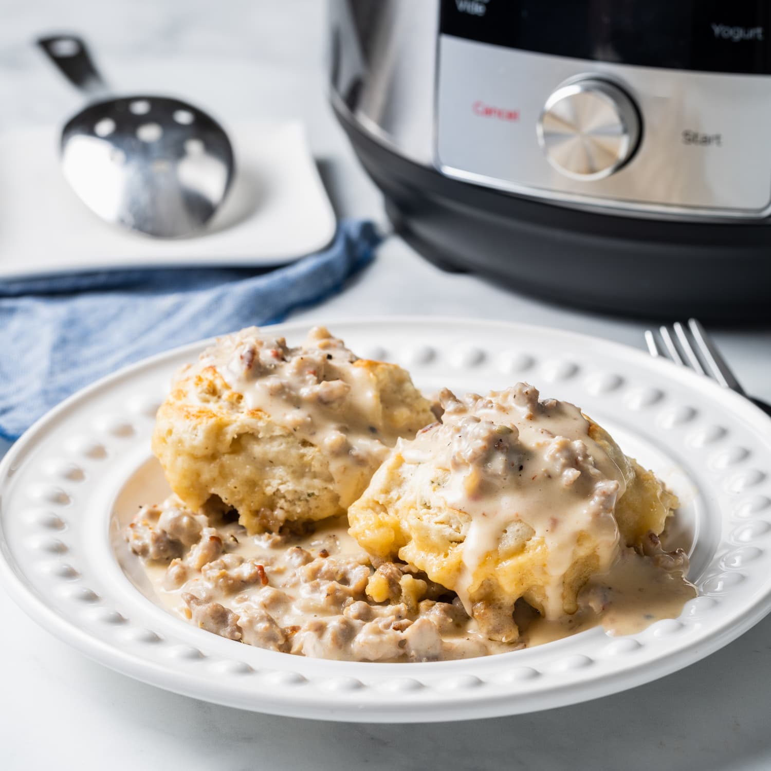 Instant Pot Biscuits and Gravy