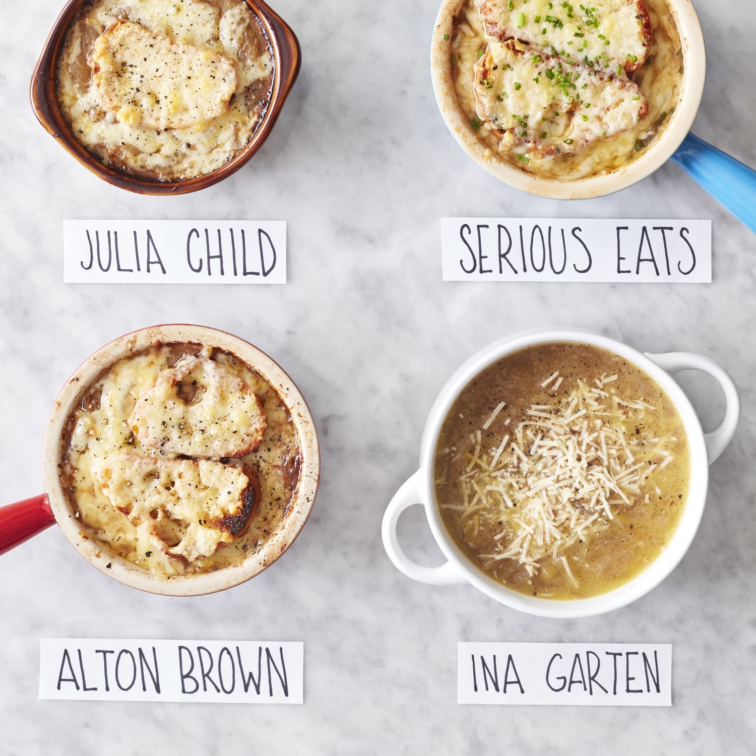 Onion soup variations