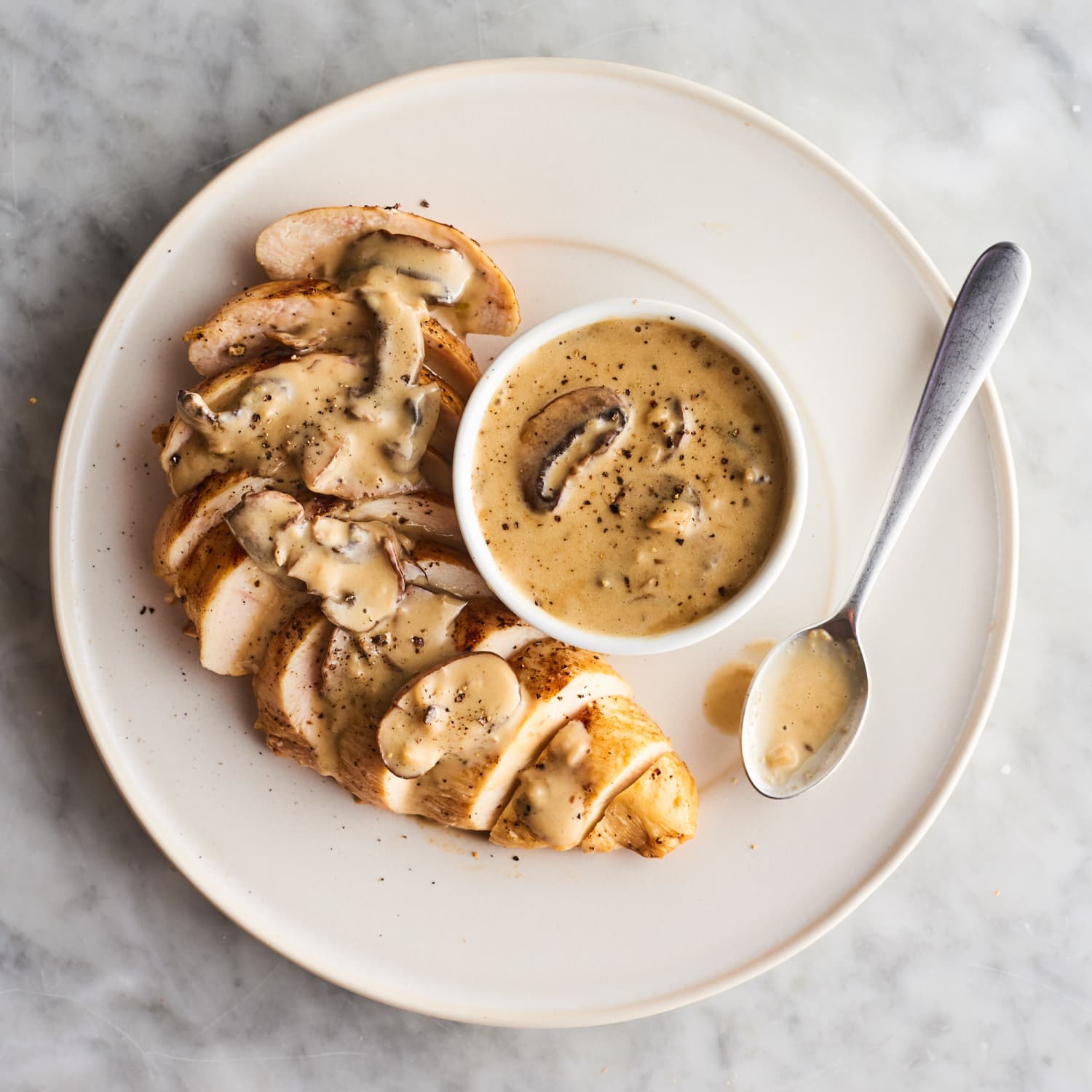 3 Ingredient Creamy Mushroom Garlic Sauce
