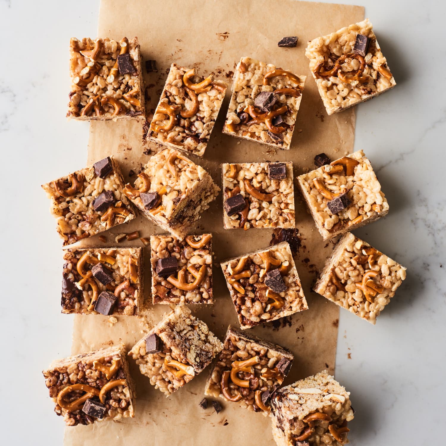 Brown Butter Pretzel Rice Krispies Treats