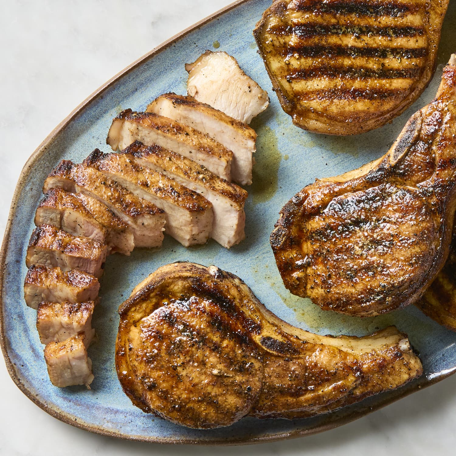 Pork steak grill time cheap