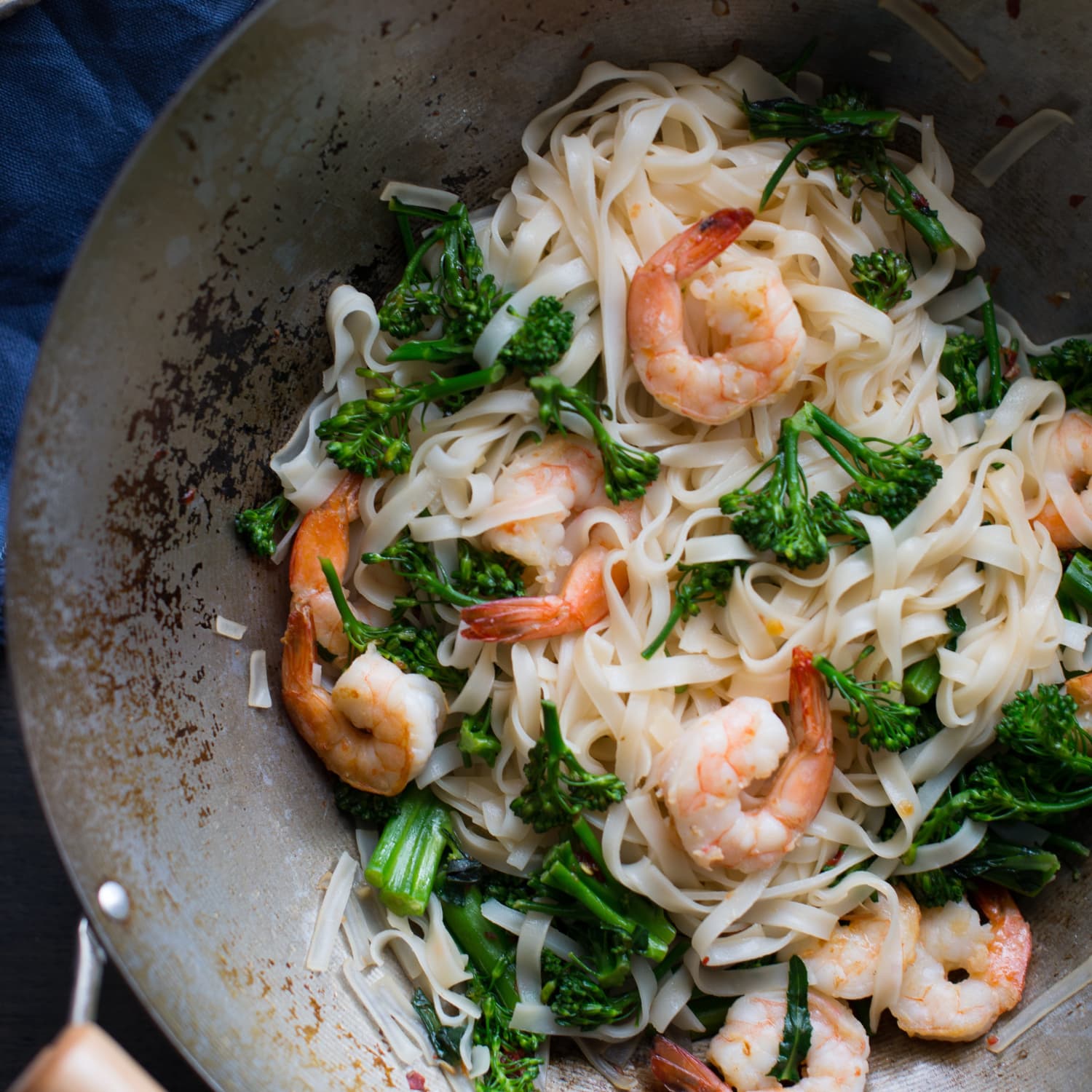 Recipe for shop shrimp and noodles