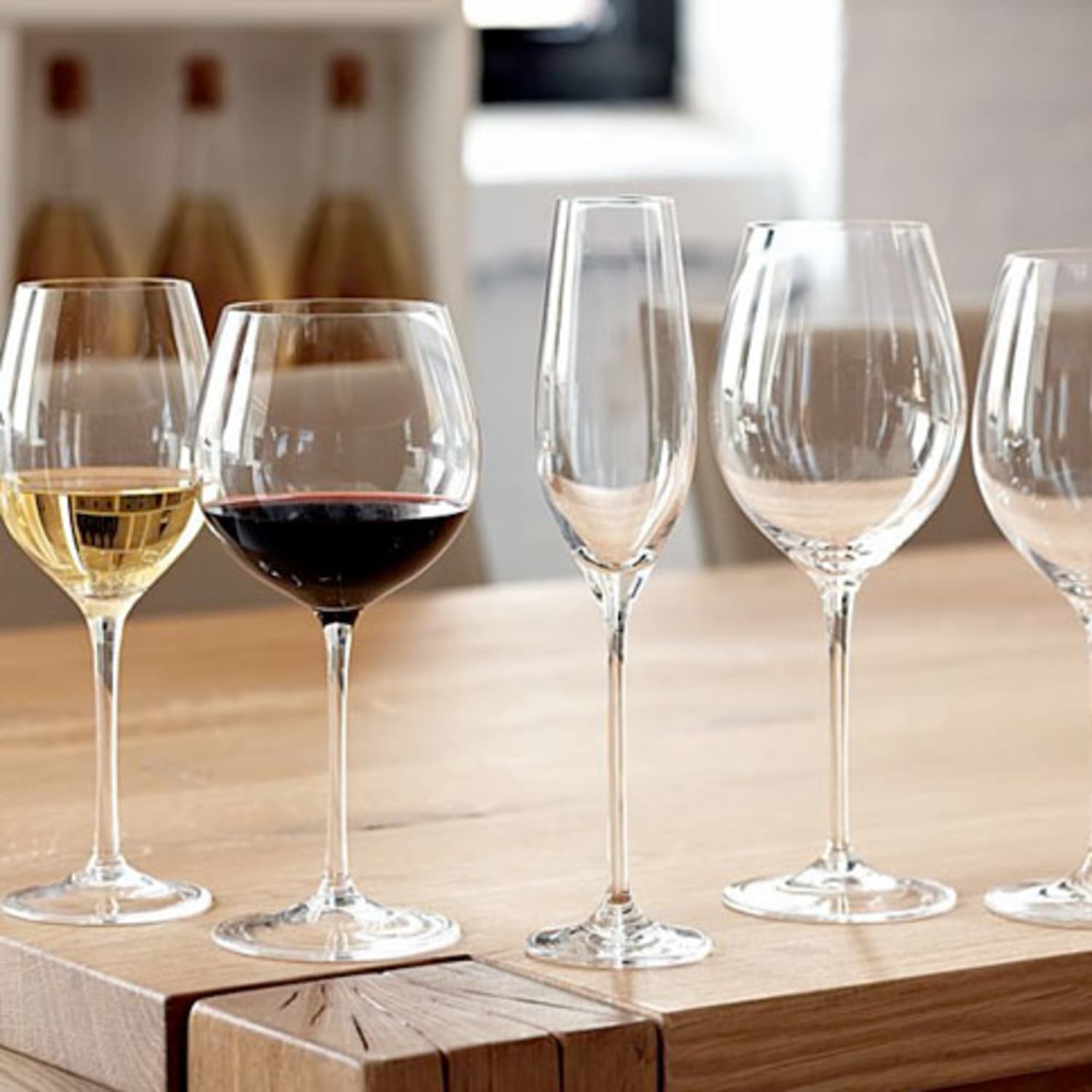 Expensive shop wine glasses