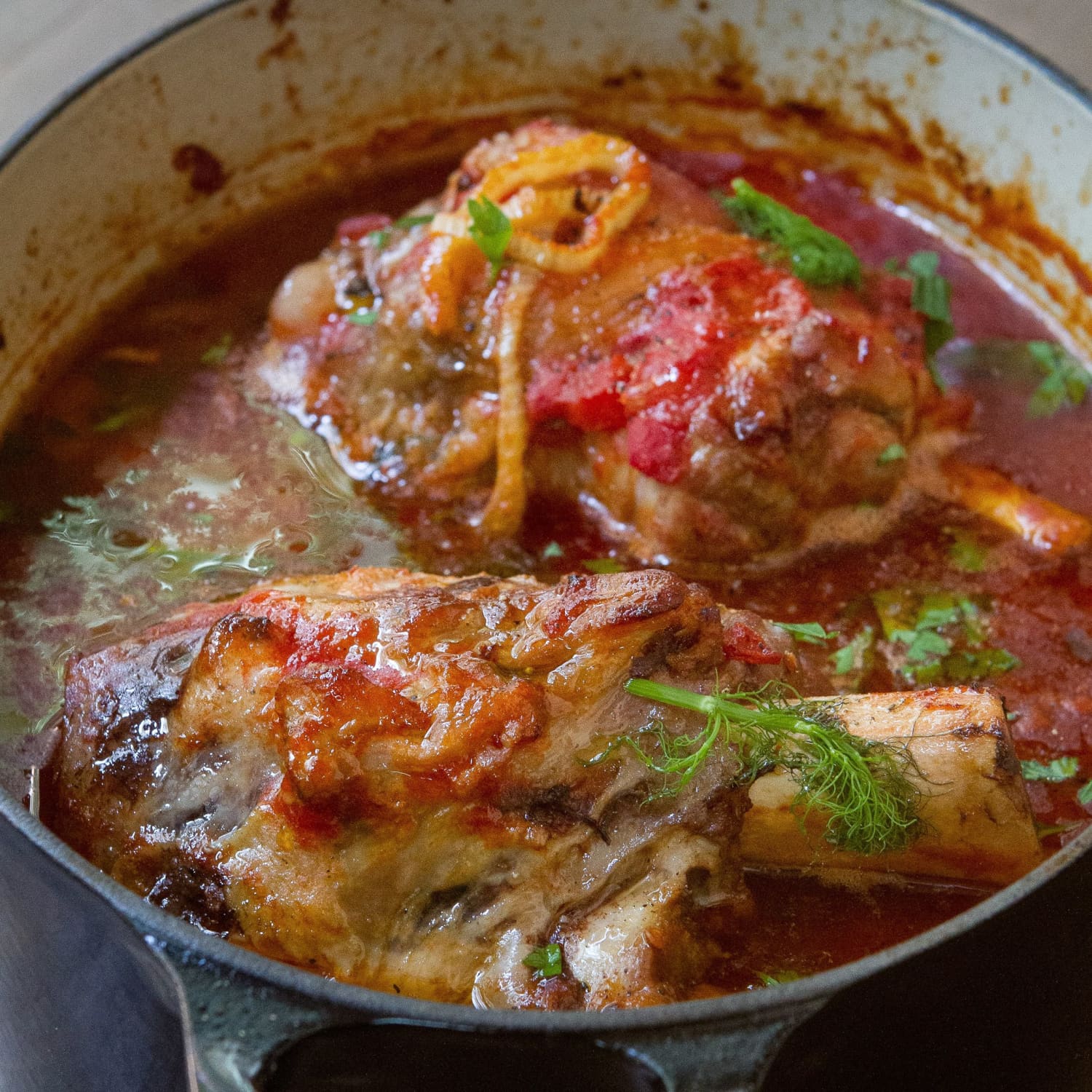 Pork shank instant pot top