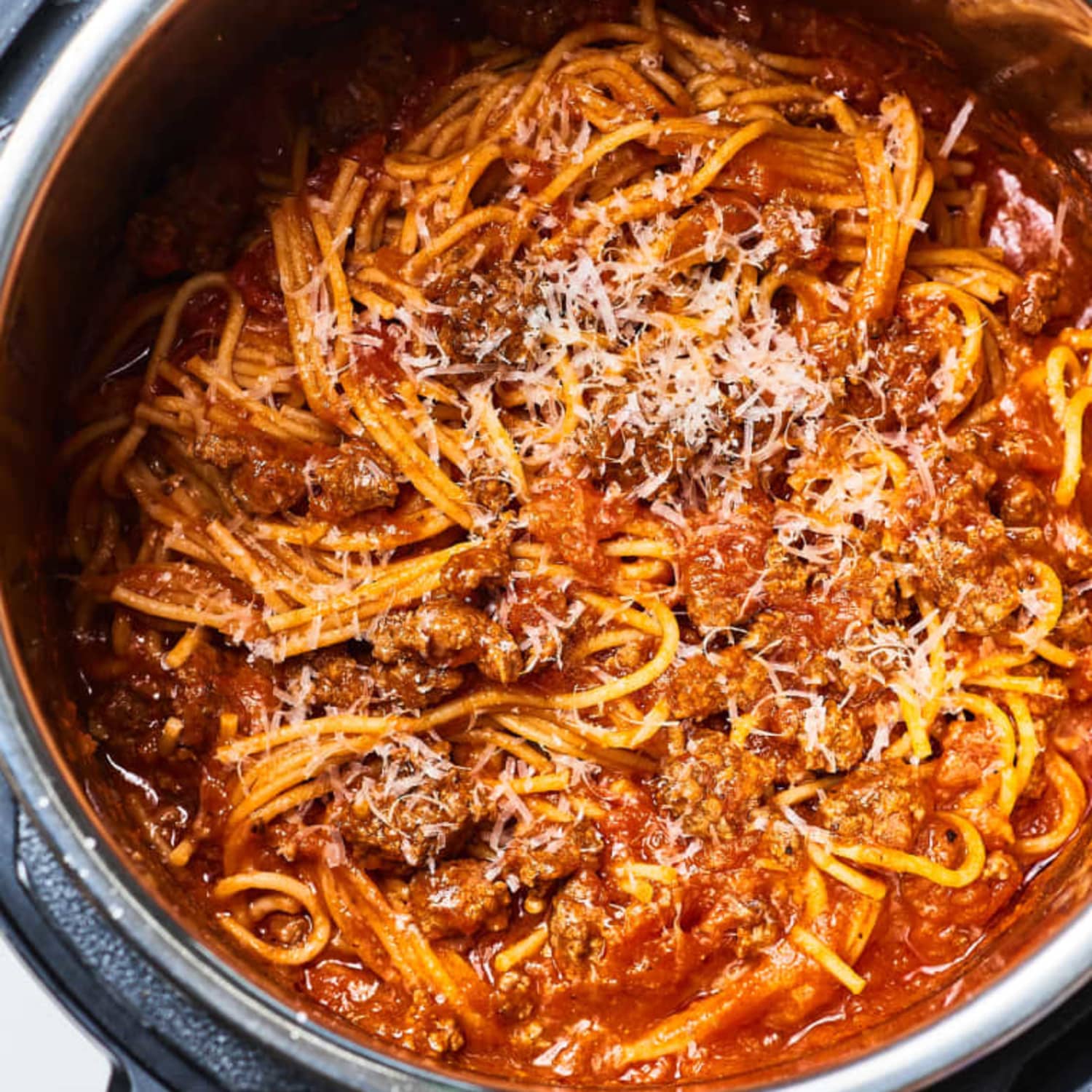 Instant Pot Recipe Spaghetti with Meat Sauce The Kitchn