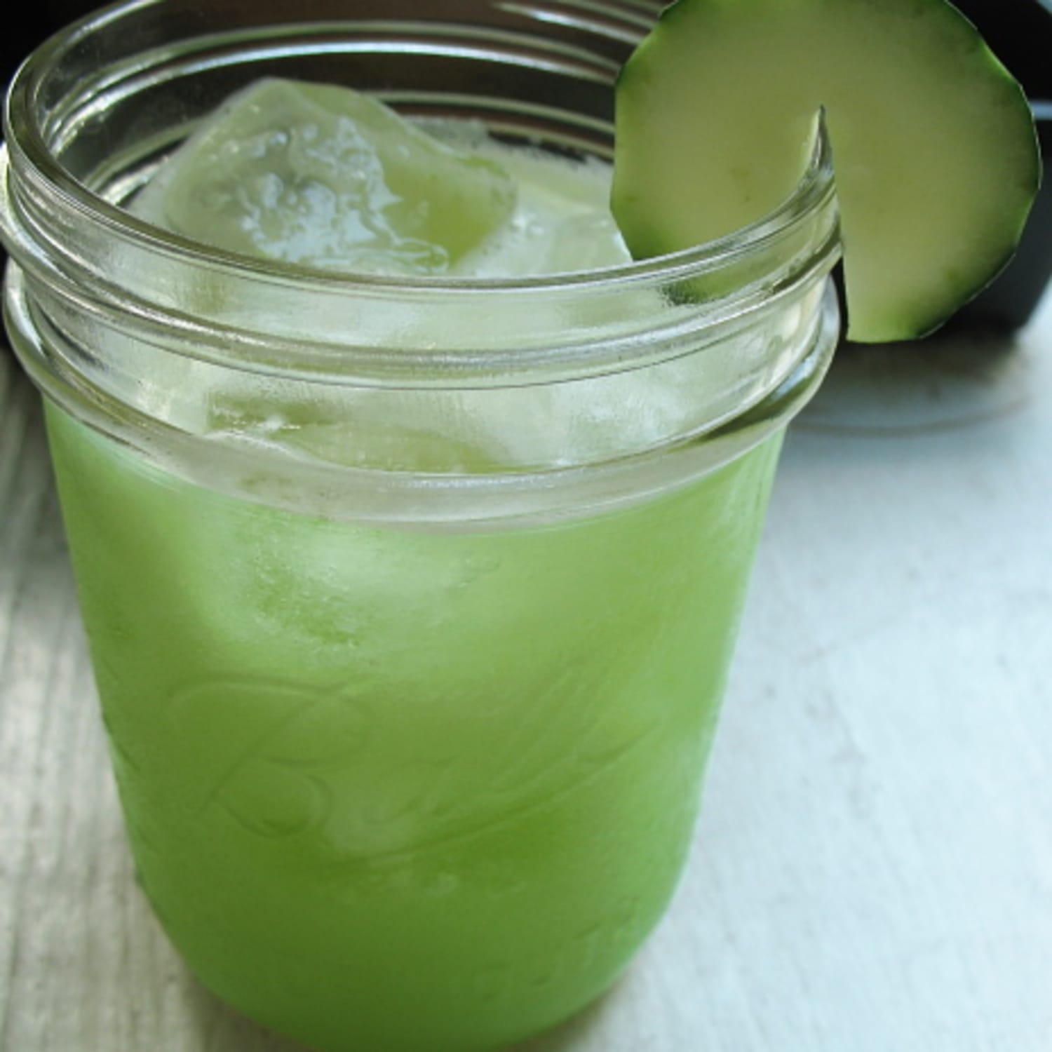Drinking cucumber juice top