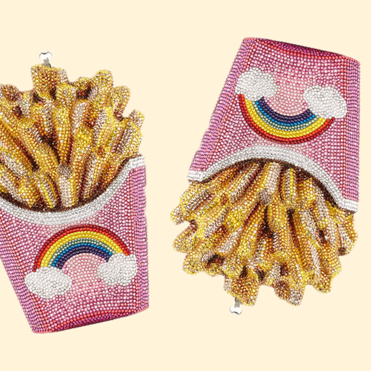 Crystal french sales fry purse