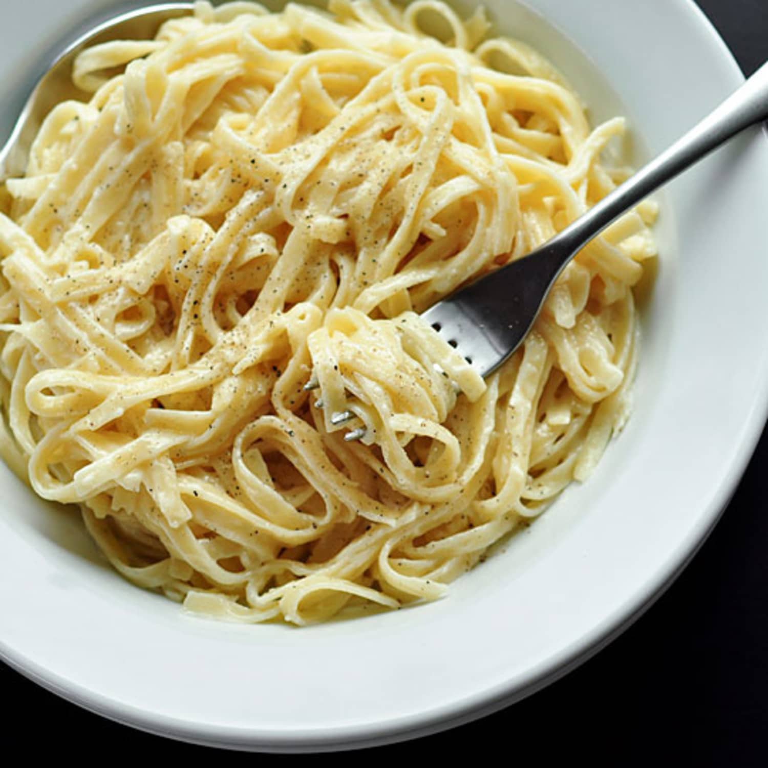 Alfredo noodles top