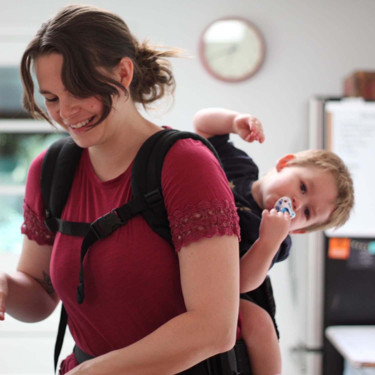 A Short Guide to Wearing Your Baby While Cooking The Kitchn