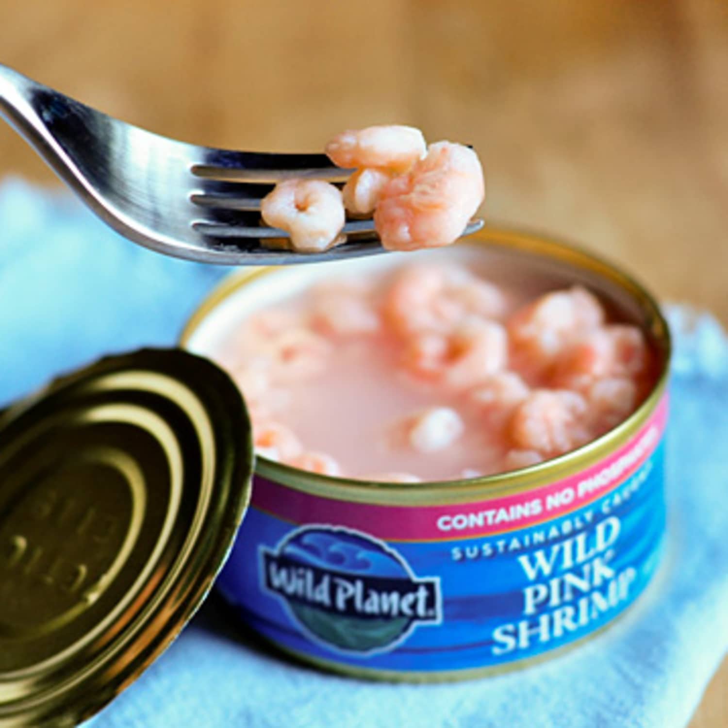 Canned shrimp store