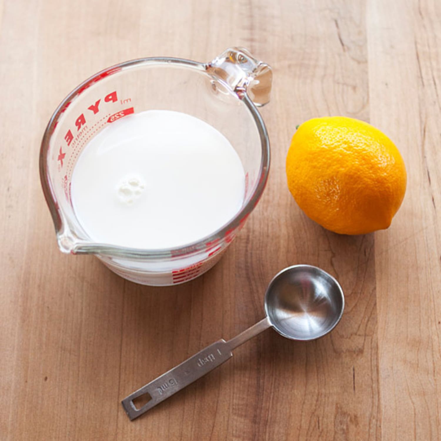 Milk and shop lemon juice