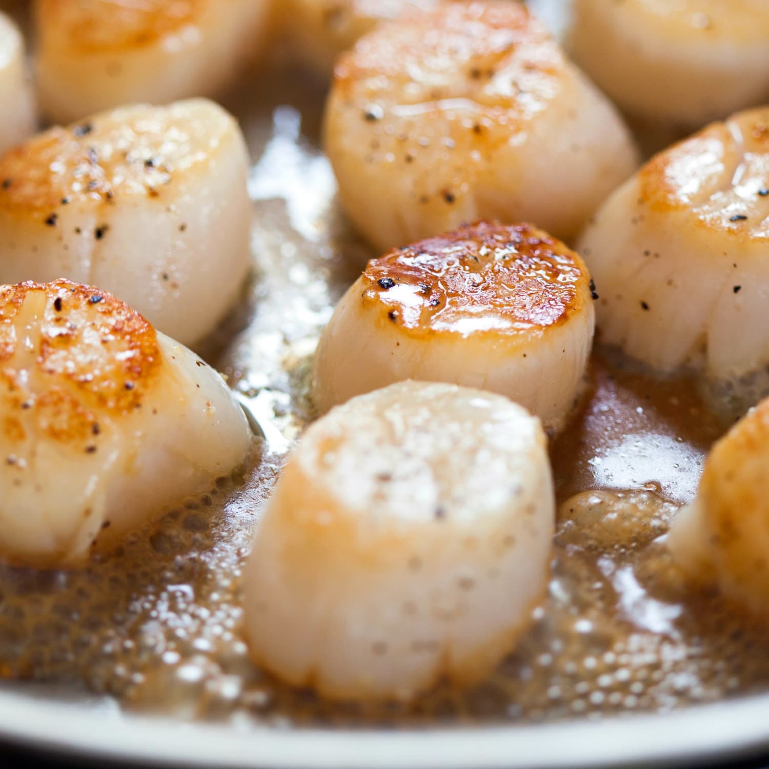 Recipe Low Calorie Small Scallops Pan sear your scallops in a small