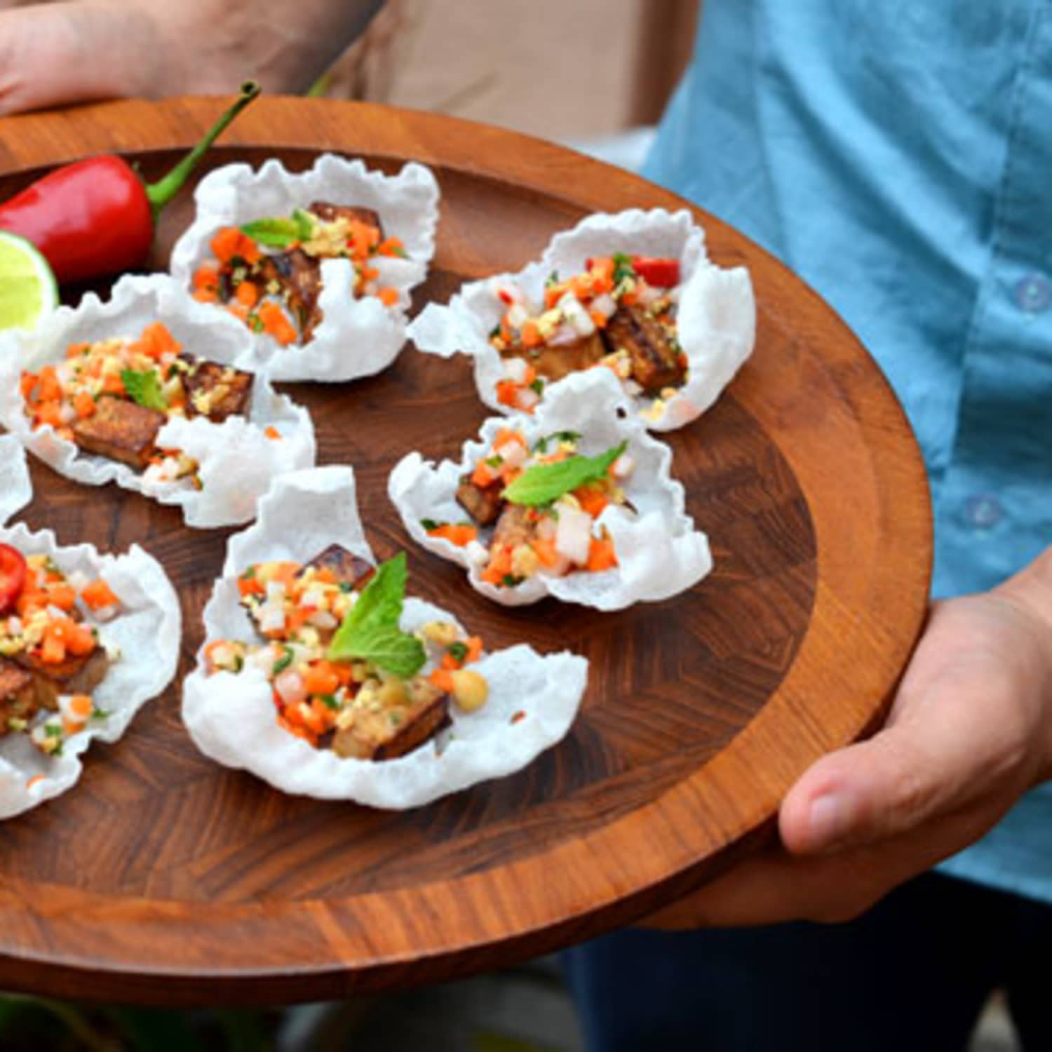 Rice deals finger food