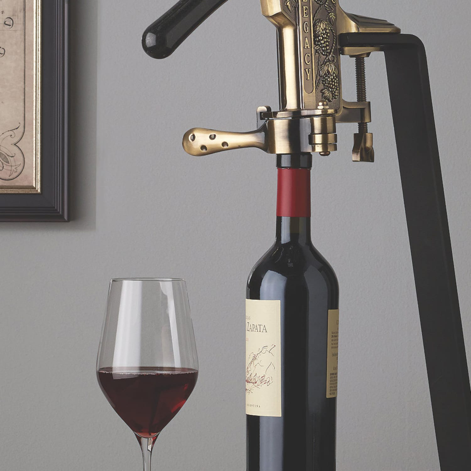 Double Hinged Waiters Corkscrew,matte Black Wine Bottle Opener With