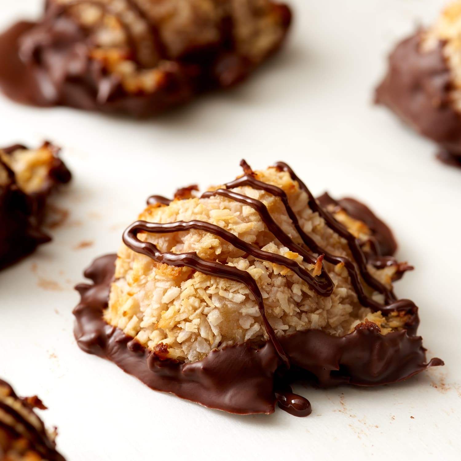 Chocolate shop coconut cookie