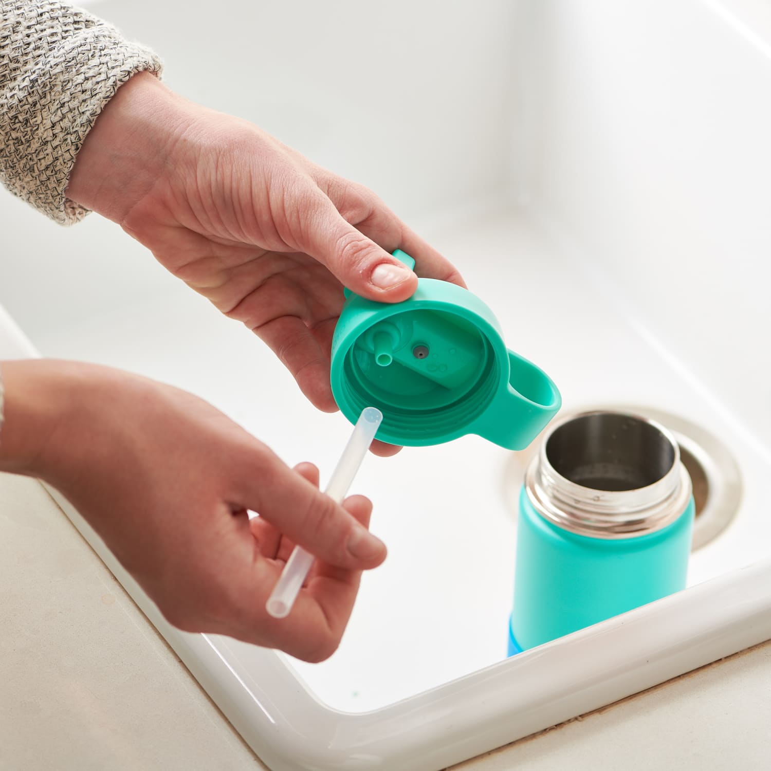 Hydro flask top mint straw lid