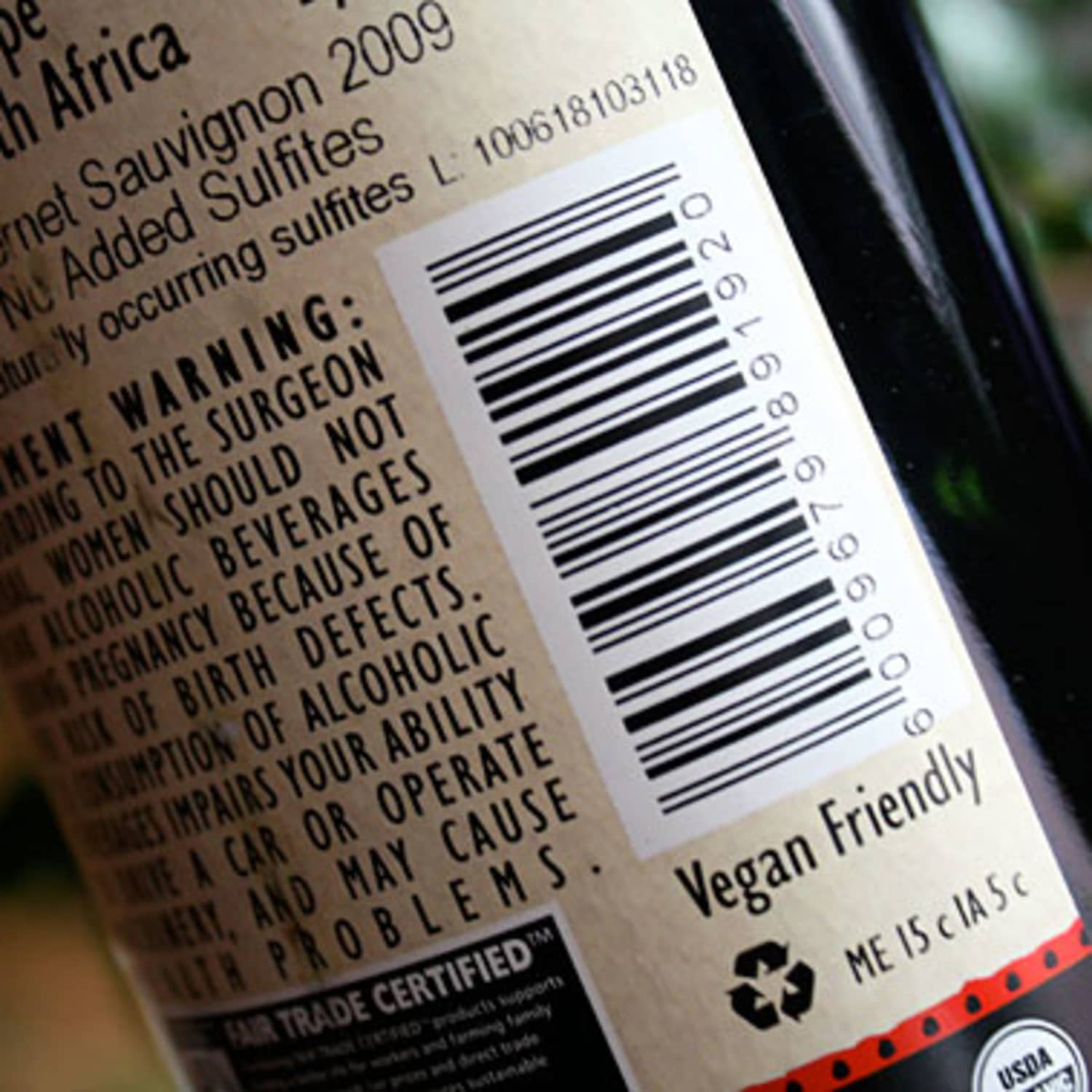 Vegan wine shop
