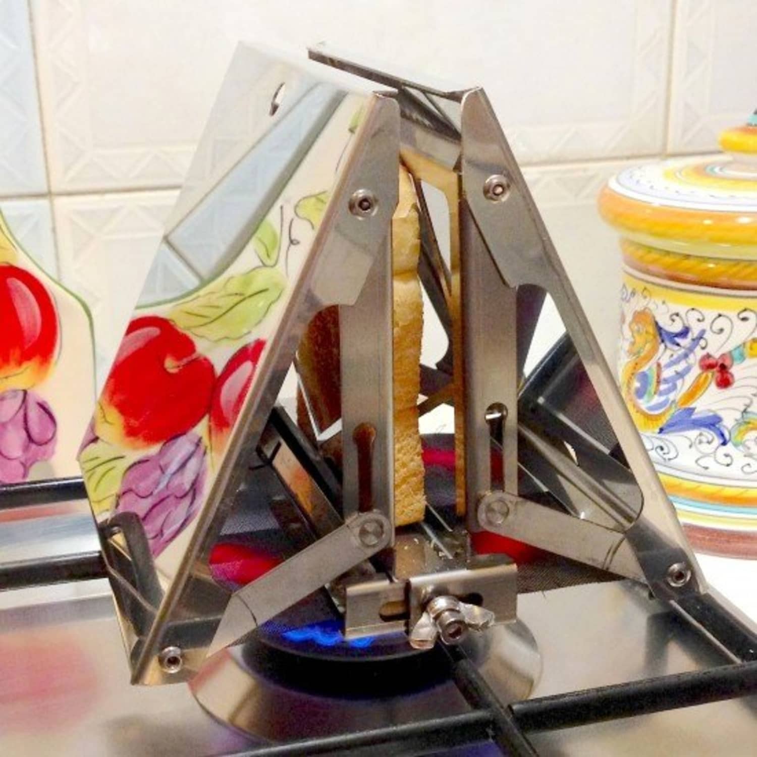 Toaster stove top outlet