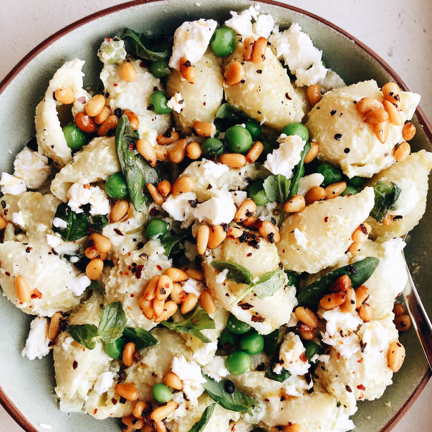 Ottolenghi Conchiglie with Yogurt, Peas & Chile Recipe | The Kitchn