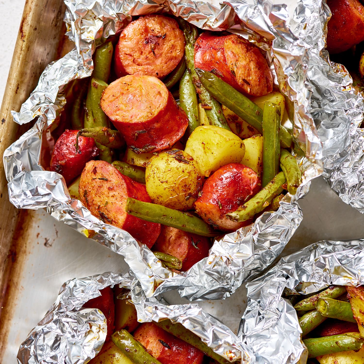 Foil clearance pouch cooking