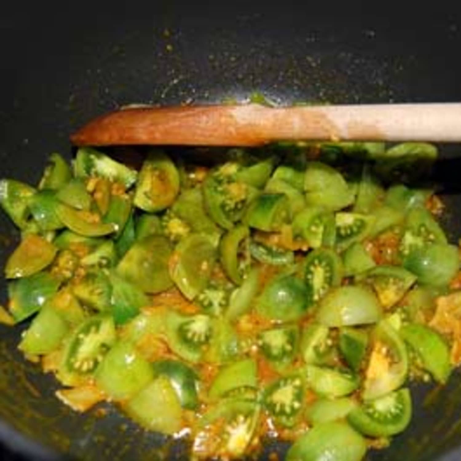Green Tomato Finalist 1 Kerry s Curried Green Tomatoes The Kitchn
