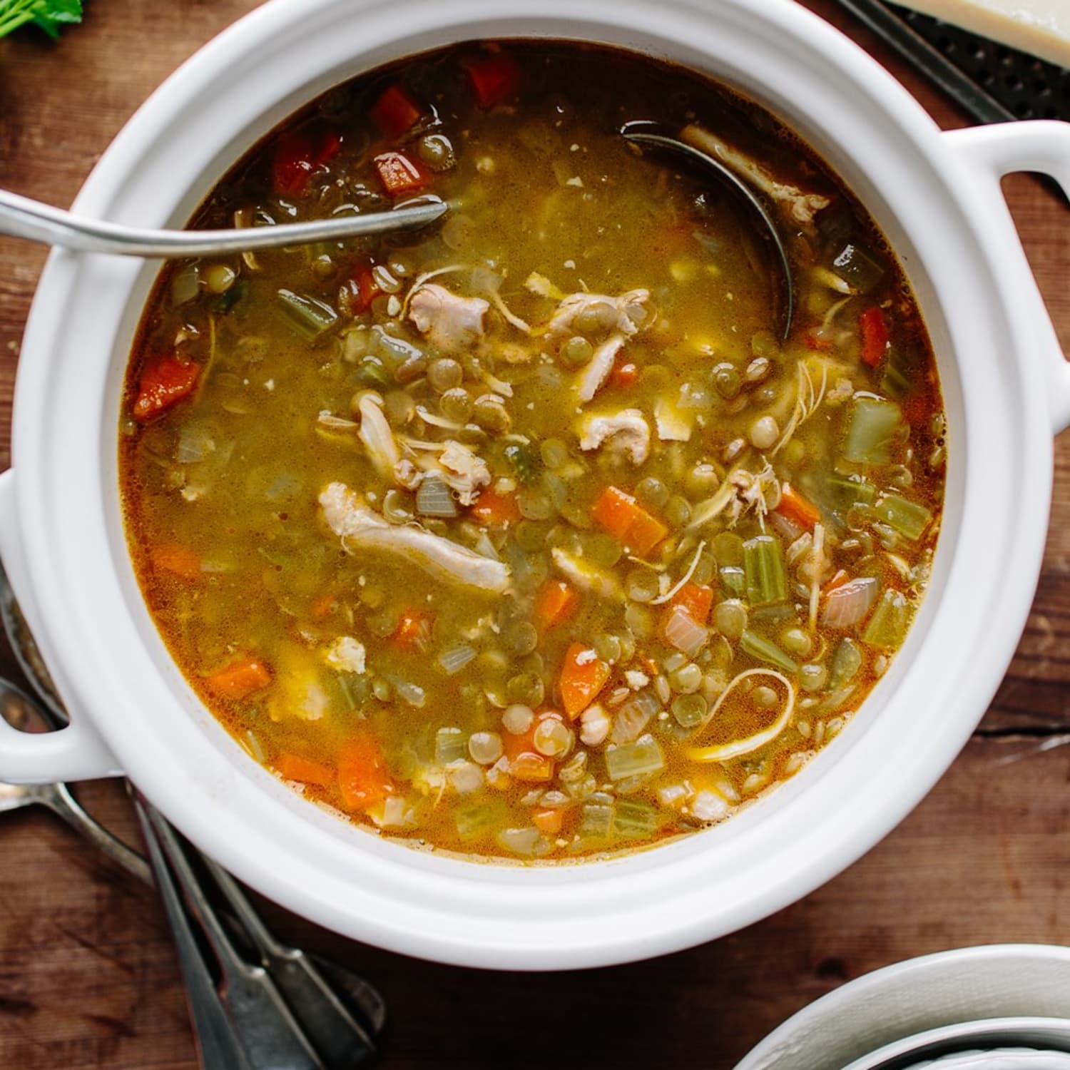 Chicken hotsell lentil soup