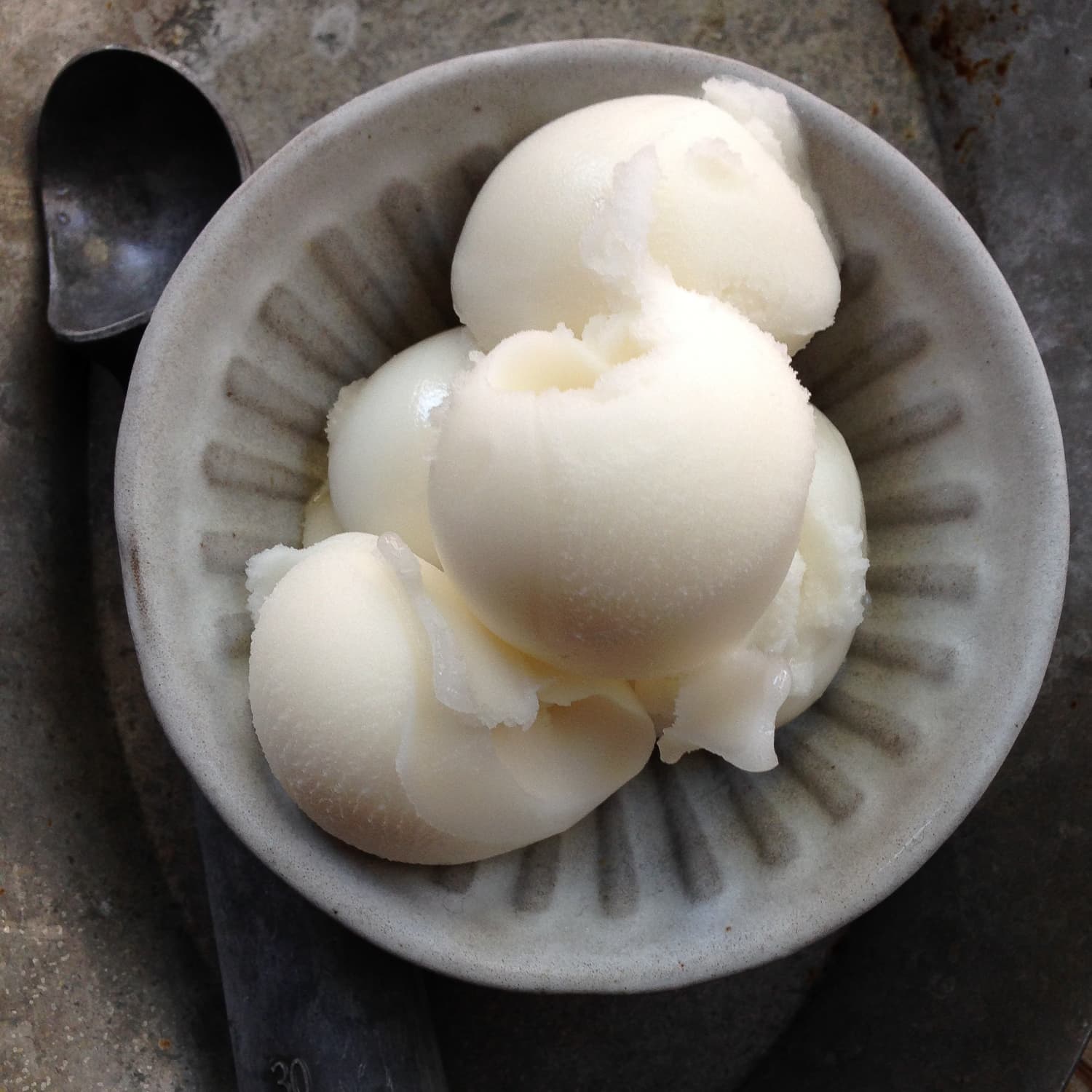 Lemon sorbet sale ice cream machine