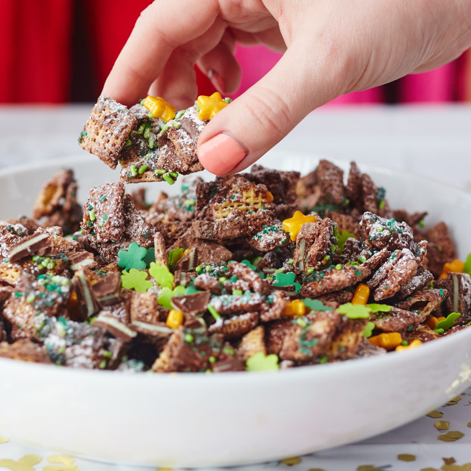 Recipe: Mint Chocolate Puppy Chow | The Kitchn