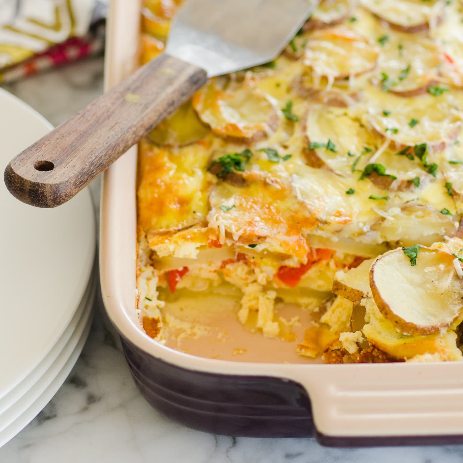 Egg and store potato bake