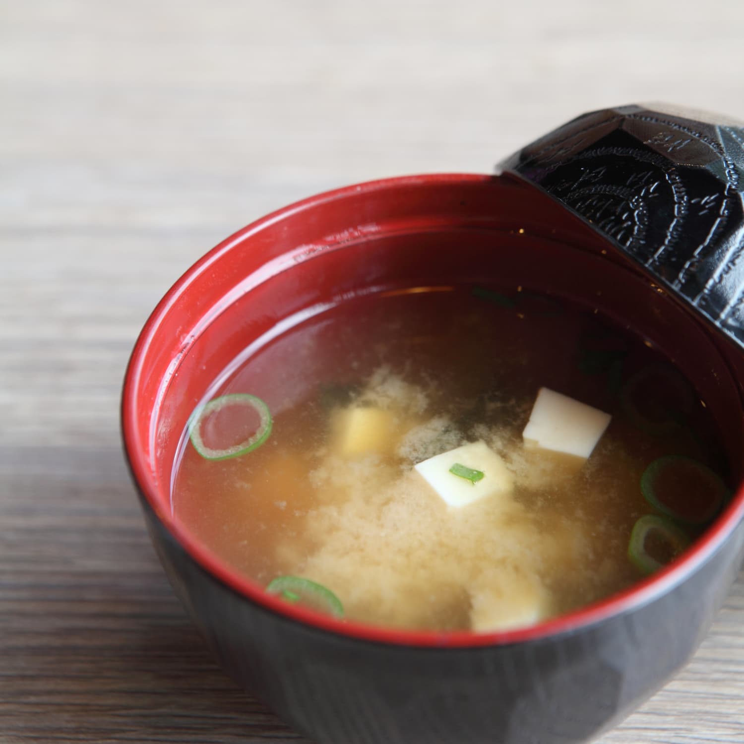 Red outlet miso soup