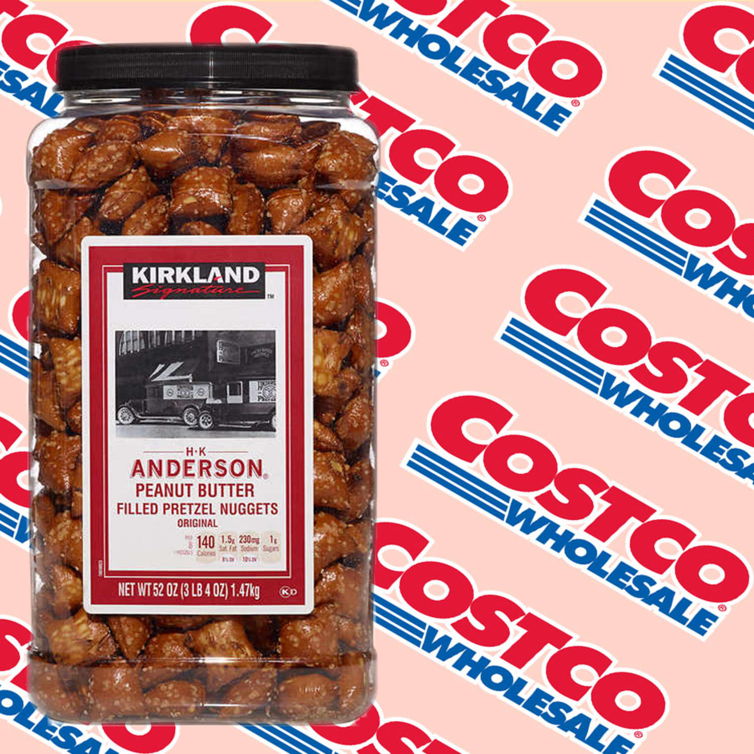Kirkland Signature Peanut Butter Pretzel, Ounce 52 X 3