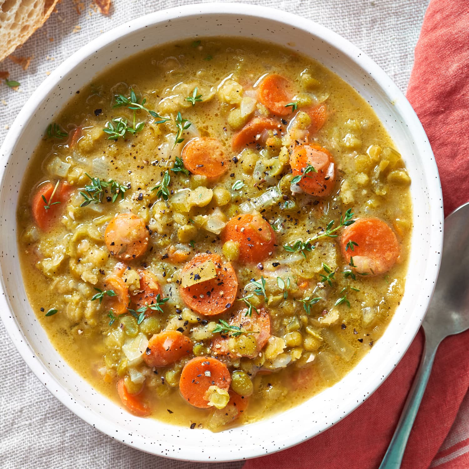 Split pea soup with store ham hock