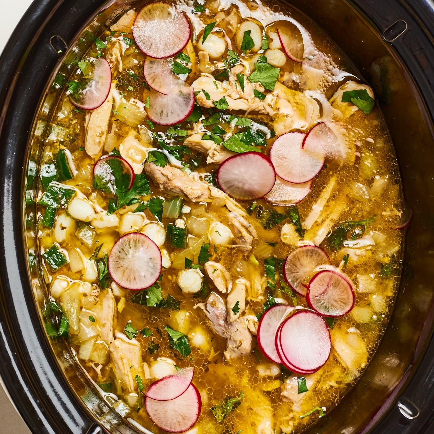 Slow Cooker Chicken Posole