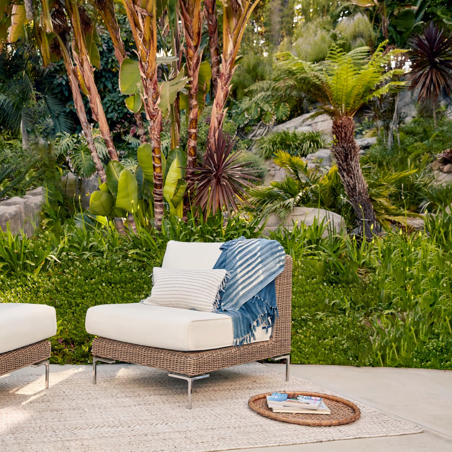 We Tested Outer s Brown Wicker Outdoor Loveseat Here Are Our